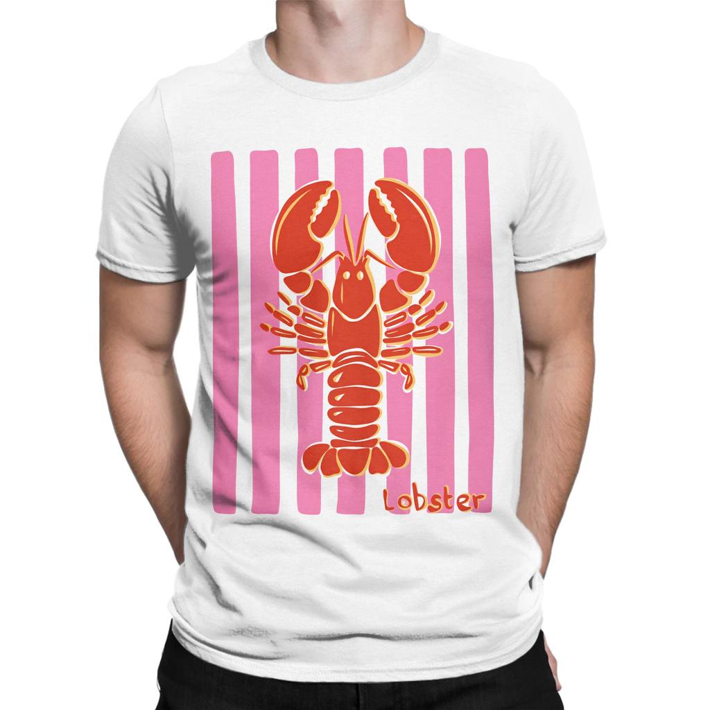Unisex Unisexs Tshirt Lobster Lovers Club Funny Cotton Tee Shirt Short Sleeve T Shirts Crew Neck Clothes Big Size