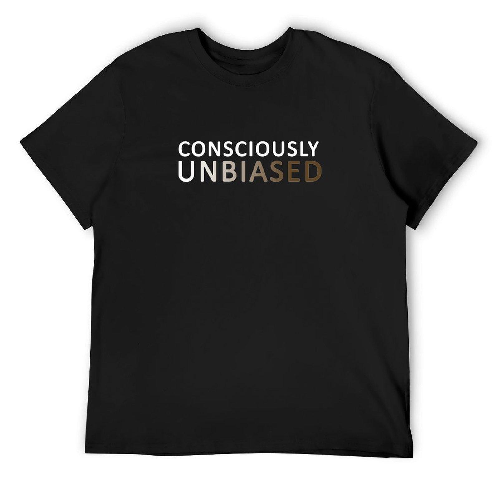 

consciously unbiased T-Shirt vintage clothes korean fashion oversized t shirt men 4XL