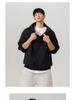 Men's 450g Heavyweight Boxy Cropped Hoodie, Button-Up, American Style for Spring/Autumn