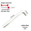 S2 Extended Ball Head Hex Key Wrench, High Strength Hardened 5mm/4mm Hexagonal Tool