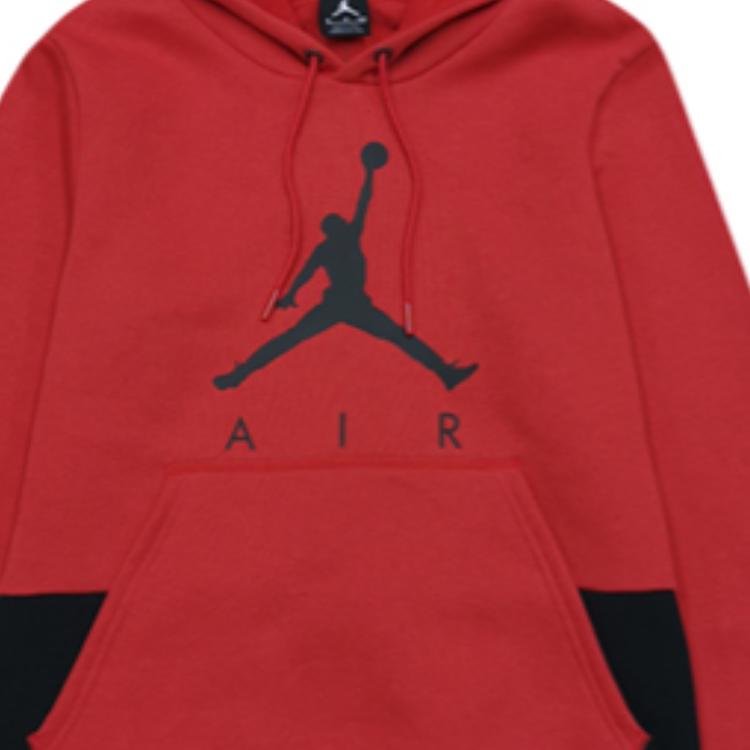 Jordan Fleece Hoodie Pullover Men Tops Red BQ1431-657