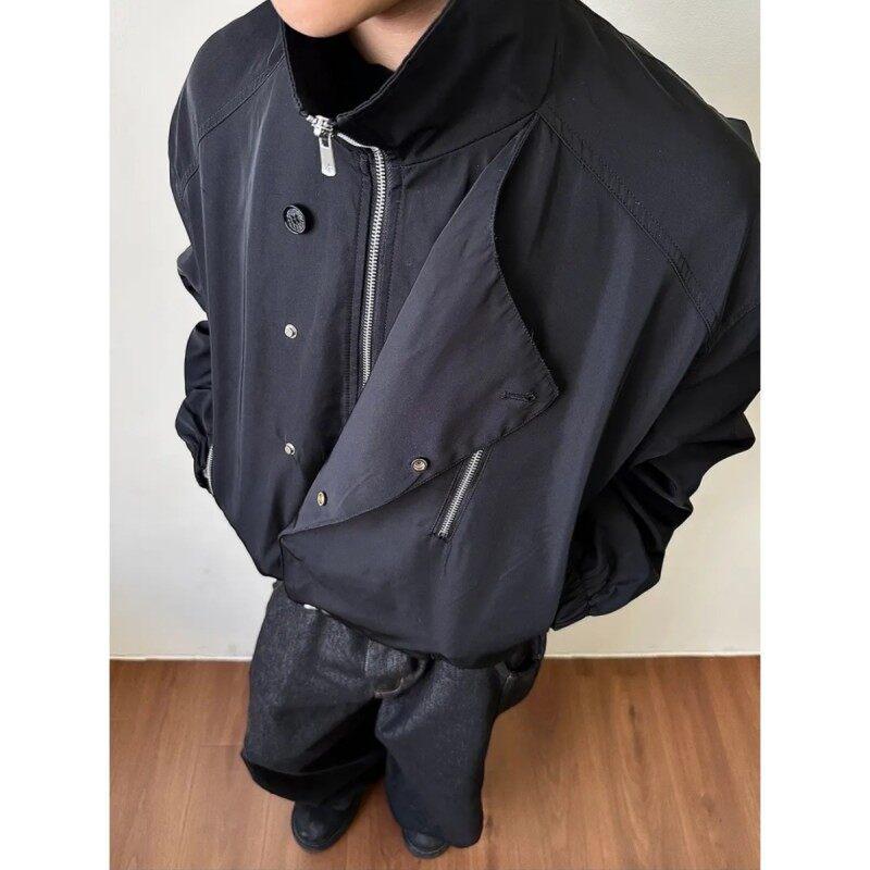 

MADEEXTREME Men s Triple-Proof Black Silhouette Jacket - Harley Tough, Spring/Autumn, Stand-up Collar. 2XL чорний