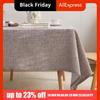 Solid Color Dining Table Decor Mat Wear-resistant Rectangular Tea Table Tablecloth Thickened Washable Dining Table Cloth