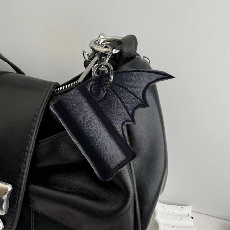Modern Bat Patterned Case Wear Resistant PU Construction Protective Sleeve With Keychain Loop