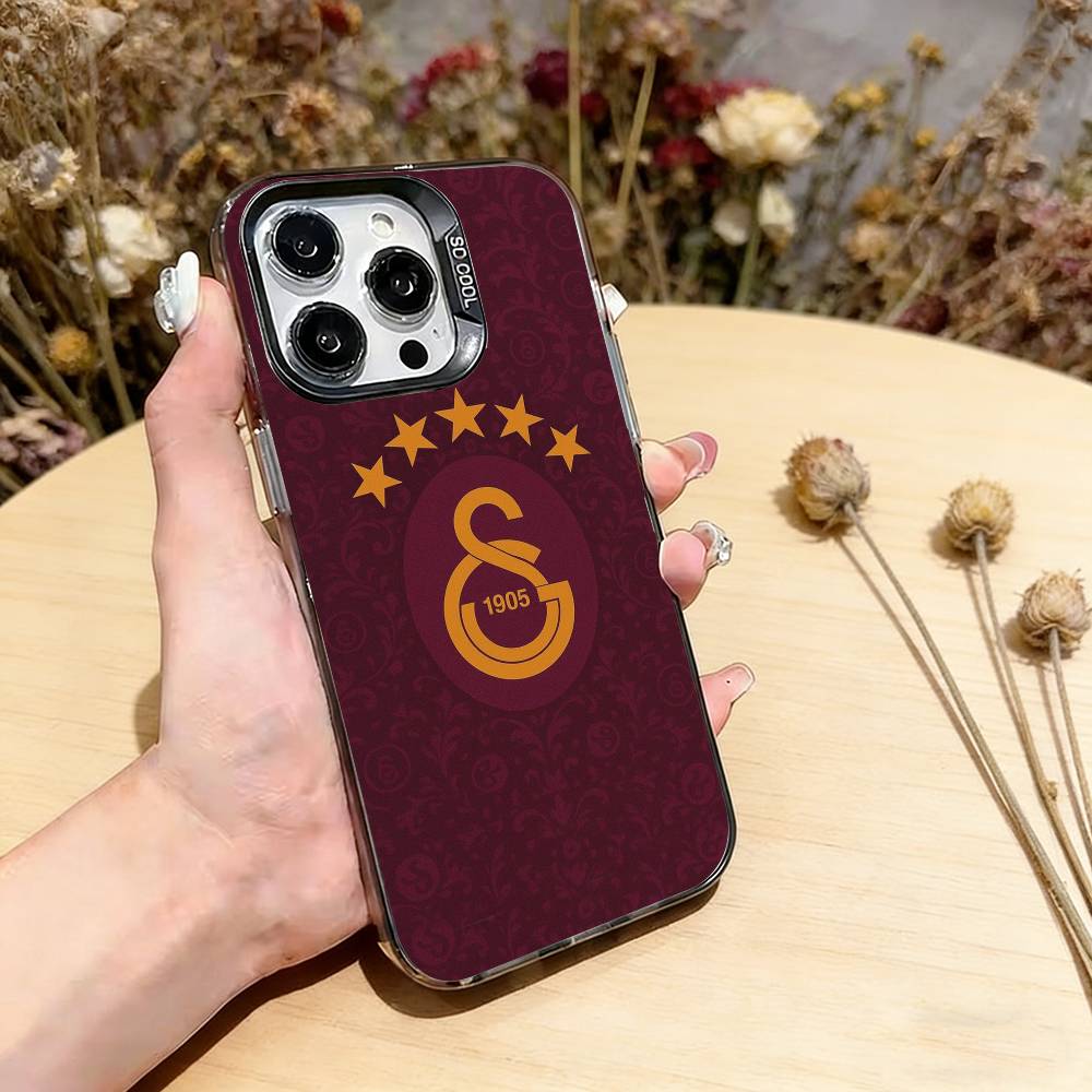 G-Galatasaray-y SK Phone Case For iPhone 17,16,15,14,13,12,11 Plus,Pro Max,XS,Colorful Silver Black Cover