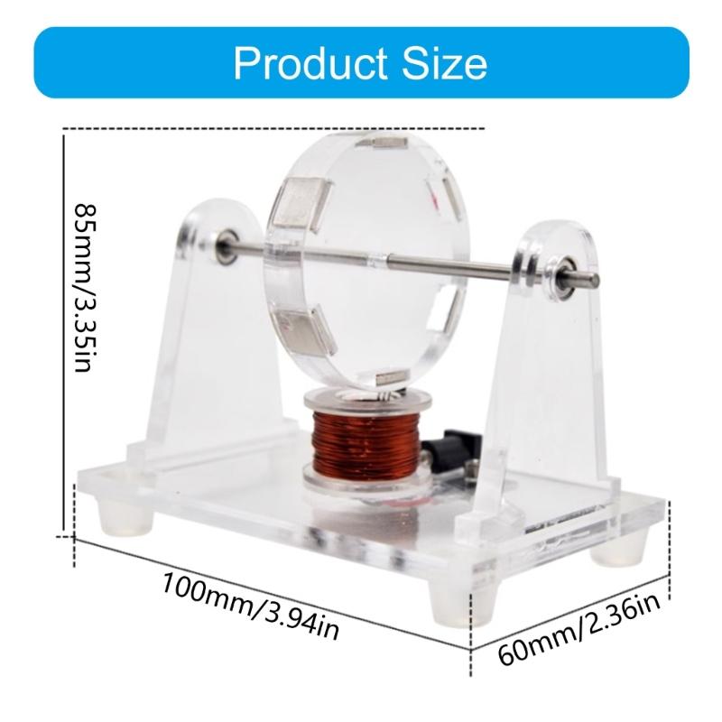Brushless Motor DIY SelfMade Motor Model Physics Drive Computer Accessory Featuring Acrylic