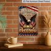 2D Flat Patriotic Metal Sign, 250 Years of Freedom 1776-2026 Eagle with American Flags, 8×12 Inch Aluminum Wall Art, , Durable Decor for 4th of July