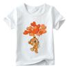 Unisex Childrens Cartoon Bear TShirt Short Sleeve round Neck Numbers 112 Years Old Kids Casual Fashion Clothing