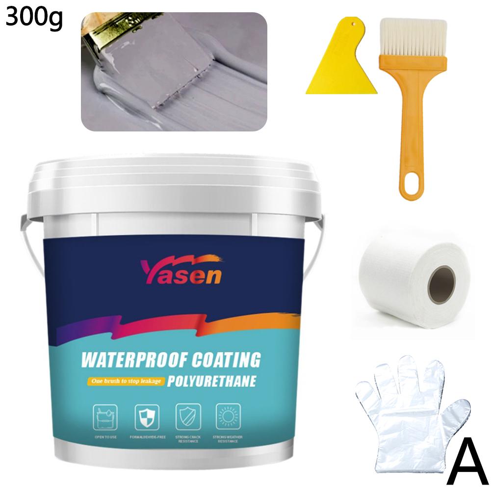 Water-Based Polyurethane Waterproof Coating, Exterior Wall Bathroom Wall & Roof Leak Repair, Solves Water Leakage & Poor Weather