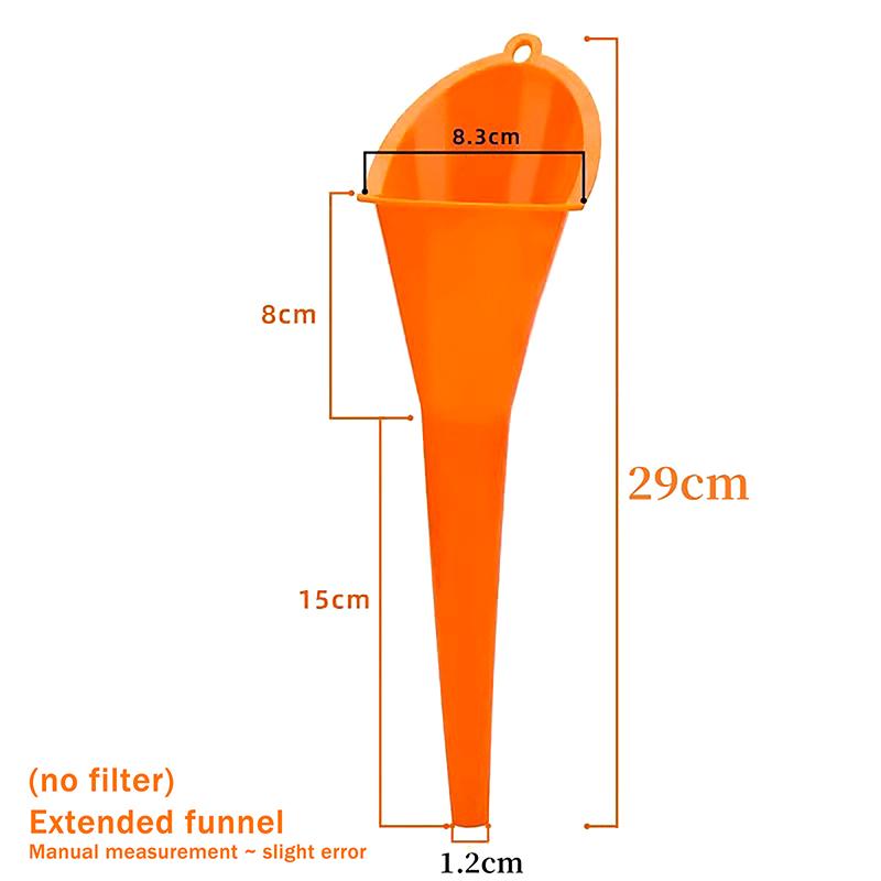 1 szt. Odporny na rozbryzgi Samochodowy Długi Lejek do Napełniania Oleju Paliwa Plastikowy Lejek Silnikowy Motocyklowe Akcesoria Samochodowe do Napełniania