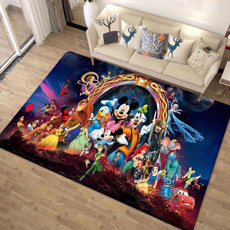 1pz Tappeto Disney Topolino e Minnie Tappeto Area Tappeto Antiscivolo Lavabile a Mano Tappetino per Pavimento Adatto per Soggiorno Camera da Letto Decorazioni per la Casa