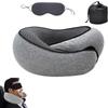 Reisekissen Memory-Schaum Halswirbelsäule Tragbar Mittagspause U-Form Camping orthopädisch zum Schlafen Memory-Kissen mit Trage