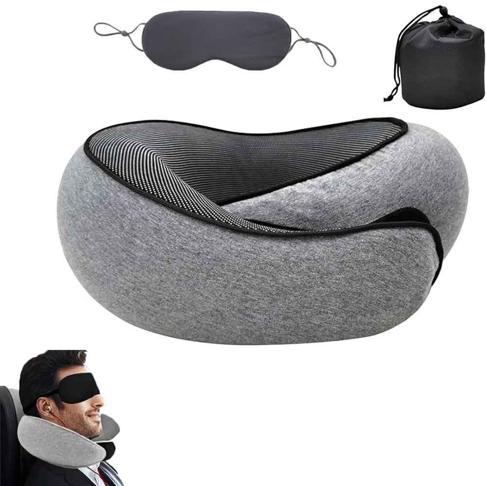 Reisekissen Memory-Schaum Halswirbelsäule Tragbar Mittagspause U-Form Camping orthopädisch zum Schlafen Memory-Kissen mit Trage
