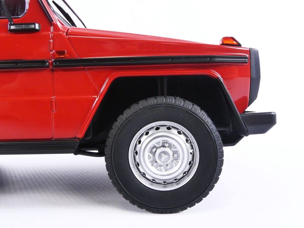 Minichamps 155038002 1980 Mercedes G Model Short Red Collectible Miniature Car 118 (W460) -