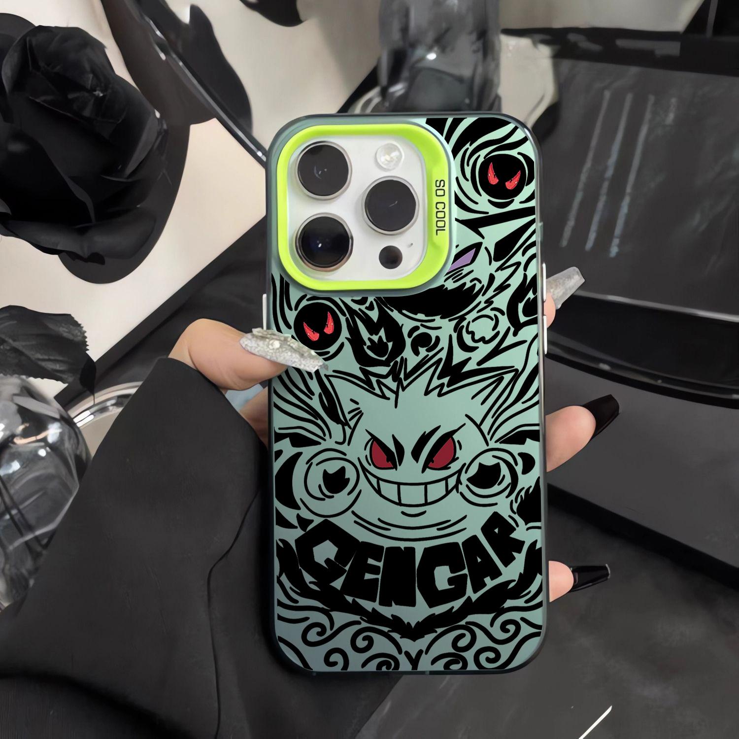 

Anime Charmanders Gengars Hot Phone Case For iPhone 16 15 14 13 12 11 mini Pro Max X XR XSMAX 8 Plus Anti Fall Matte Back Cover iPhone 13 mini