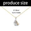 Pendant Necklace Great Gift for Dancers Cheerleaders Daughter Stainless Steel Lightweight Neckchain Jewelry