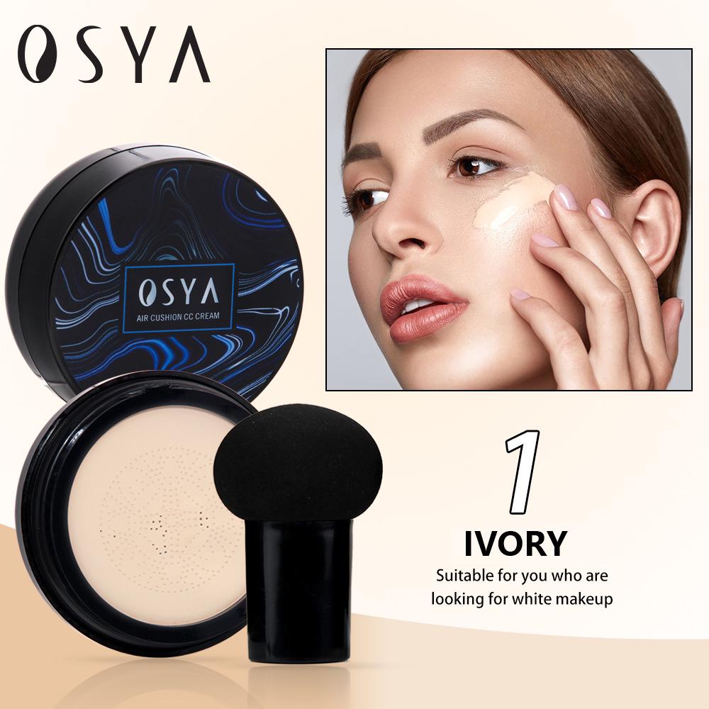 OSYA Cushion CC Cream: Lightweight, Brightening Concealer and Foundation for Natural Bare Makeup. 20g