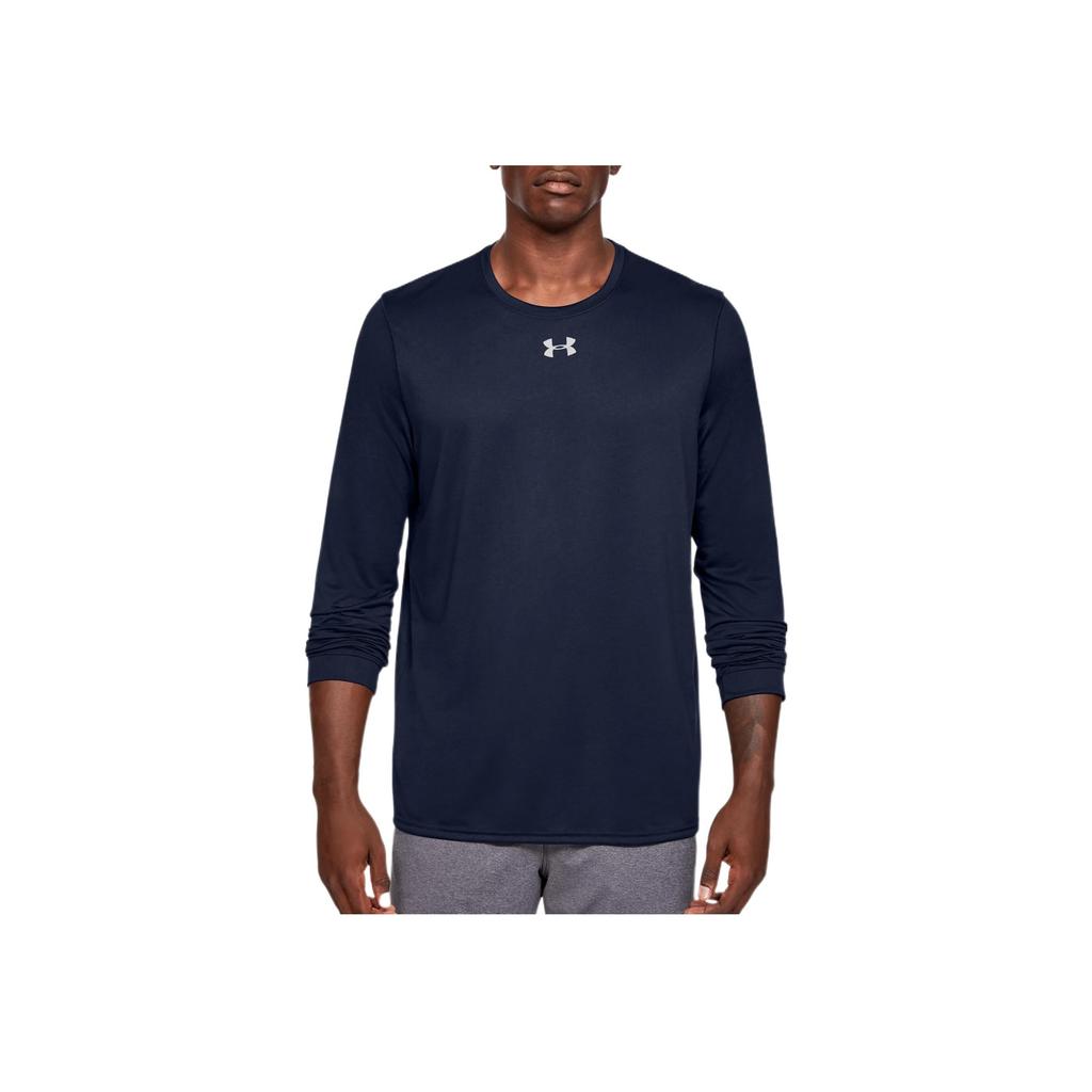 Under Armour Casual Sports Logo Crew Neck T-Shirt Men Tops Navy-Blue 1305776-410