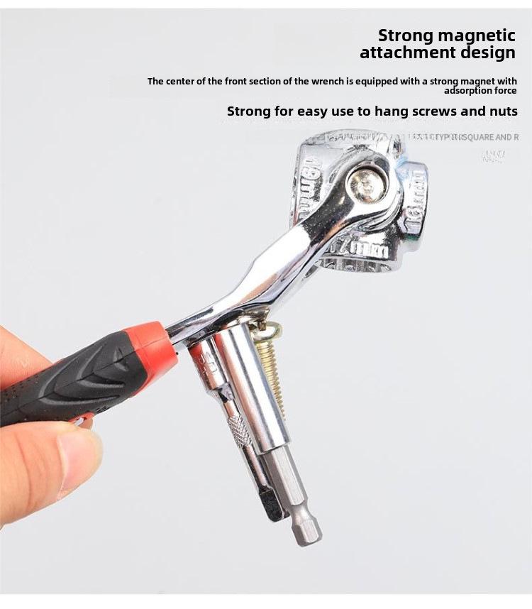 Multifunctional 52-in-1 Universal Socket Wrench with 360° Rotating Multi-Head