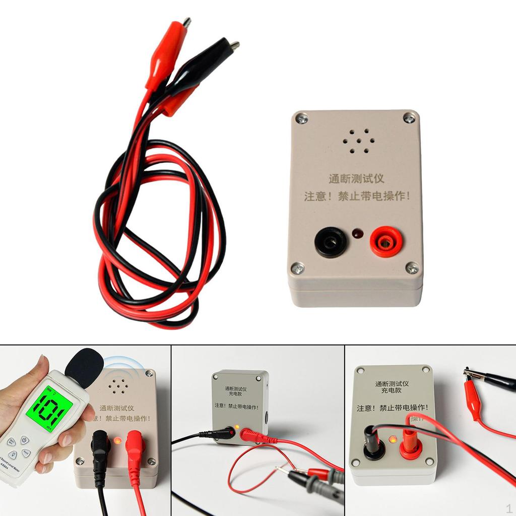 Continuity Meter Testing Measurement PP Housing Versatile with Sound Prompt and LED Indicator for