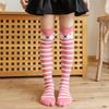 Kids Knee High Socks Cotton Cartoon Animal Striped Long Socks For Boys Girls Toddler School Trendy Comfortable 2-12 Years