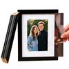 Magnetic Quick Release Photo Frame 7-Inch Picture Storage Collage Photo Frame With Opening Wooden Photo Storage Display Frame