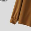 INCERUN Oversized Autumn Men Long Sleeve Shirts Long Pants Casual Two Pieces Sets Outfits
