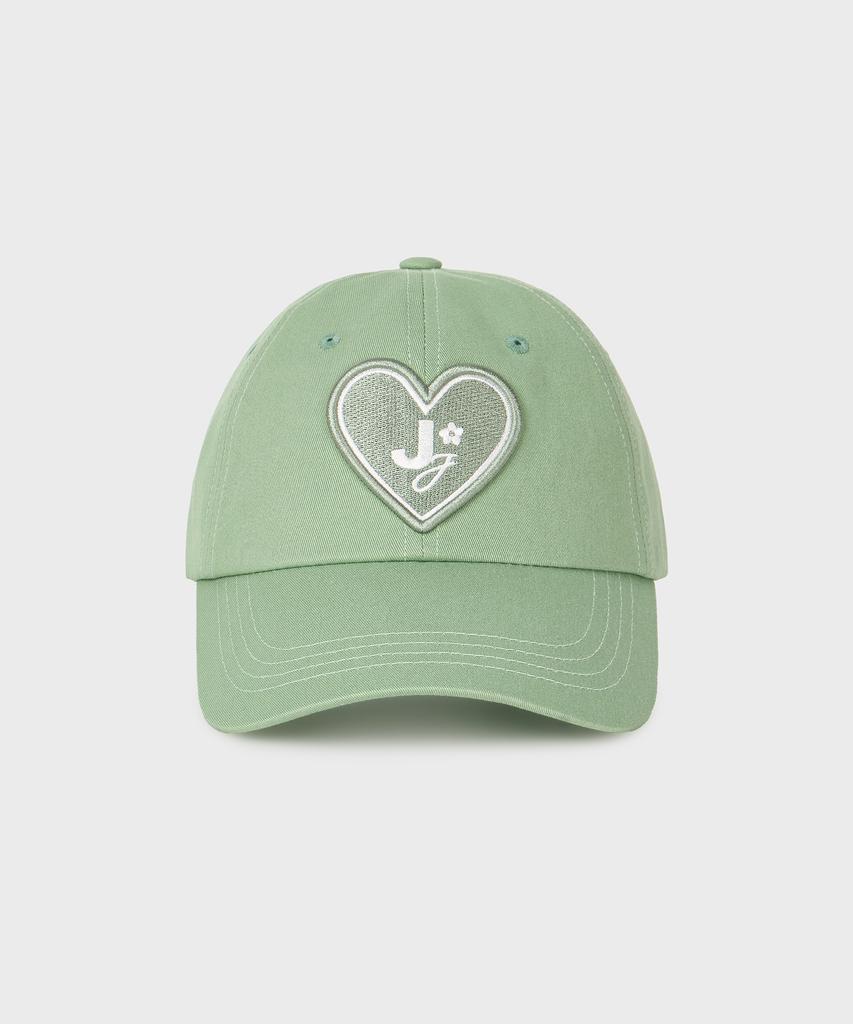 JUNEJUNE SPACE Vol12 Heart. Logo Cap_Light Green (Vol12 Heart Logo Cap_Light Green)
