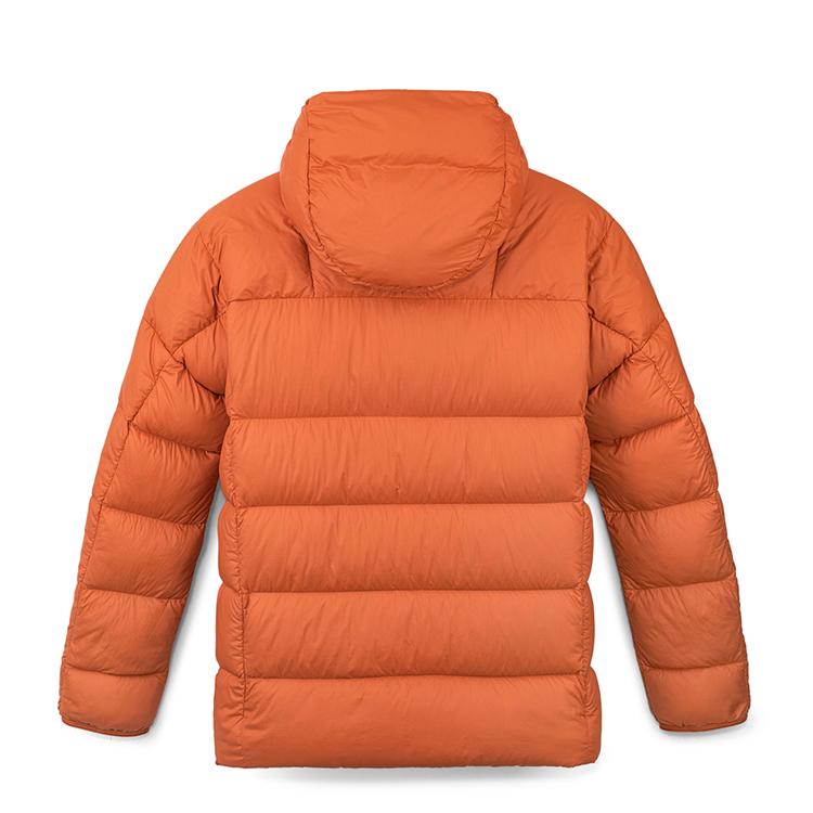 Timberland Solid Color Simple Warm Windproof Water-Resistant Hooded Long Sleeve Down Jacket Men outerwear Brown A5M6P888