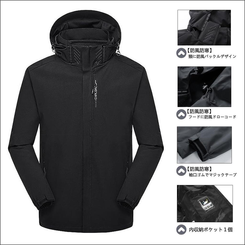 Windbreaker Jumper Jacket Mountain Parka Blouson Light Outerwear Large Size Windproof Cold Protection Waterproof Lightweight Casual Autumn Clothes