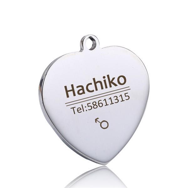 Personalized Stainless Steel Pet Name Tag - Anti-Lost Custom Dog Tag and Collar Nameplate
