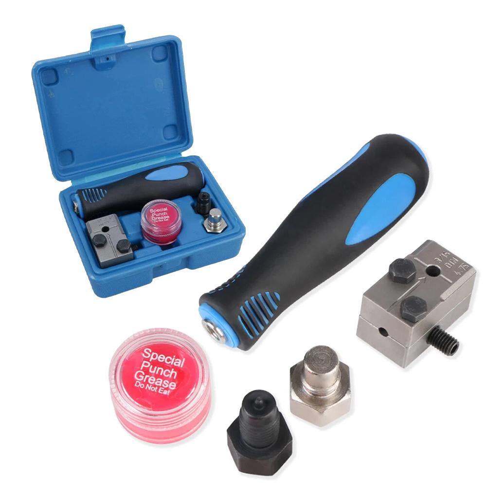 3/16In Brake Line Flaring Tool Kit Lasting Brake Lines Repairing Tool Kit Brake Flare Tool Kit for Motorcycle Automotive Truck