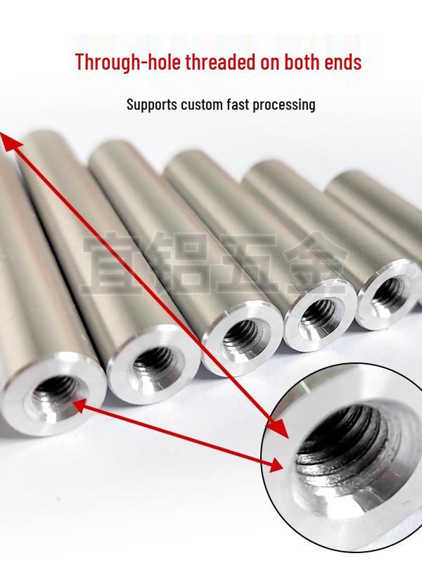 M4d7 Aluminum Alloy Round Spacer Stand with Double Internal Threaded Rod