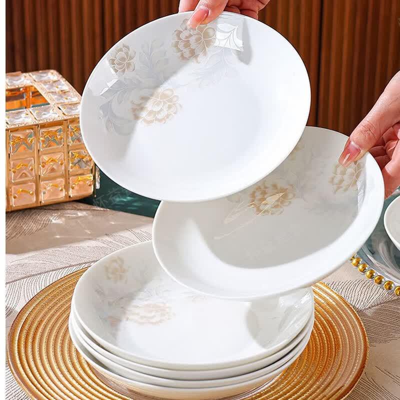 HUAIYI Elegant Minimalist Ceramic Dinnerware