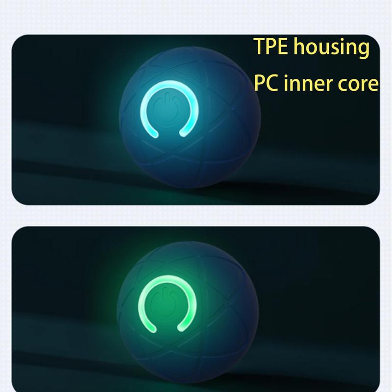 Smart Cat Dog Rolling Ball Toys Rechargeable Cat Toys Ball Motion Ball Self-moving Kitten Toys for Indoor Interactive Playing