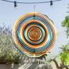 10 Inch Metal Wind Spinner Garden Decor with 360 Degree Rotating Hook Outdoor Hanging Ornament for Patio Yard Home All Season Gift