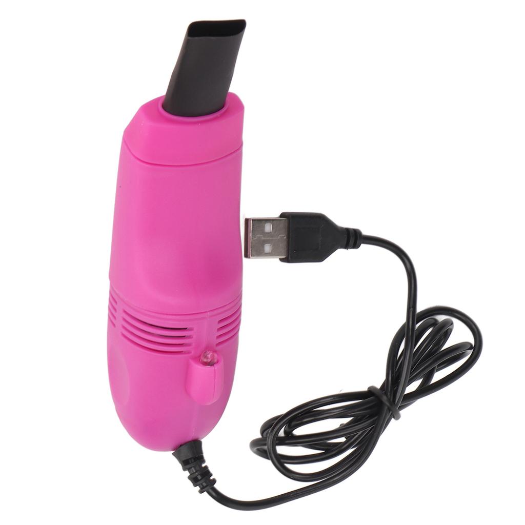 Mini čistič klávesnice Ruční Mini USB vysavač s velkým sáním pro nehtové umění Počítač Růžově červená