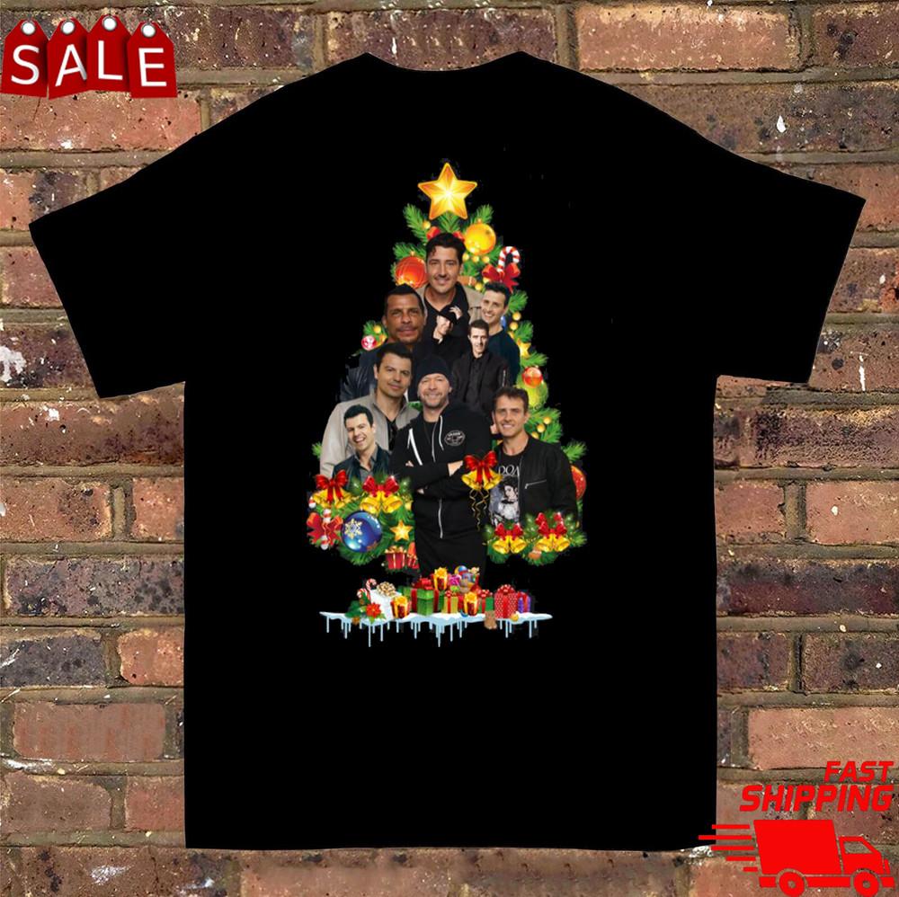 

New Kids On The Block tree Christmas X-mas T-shirt Gift Fan S to 5XL BL716 Unisex T-Shirt XXXL