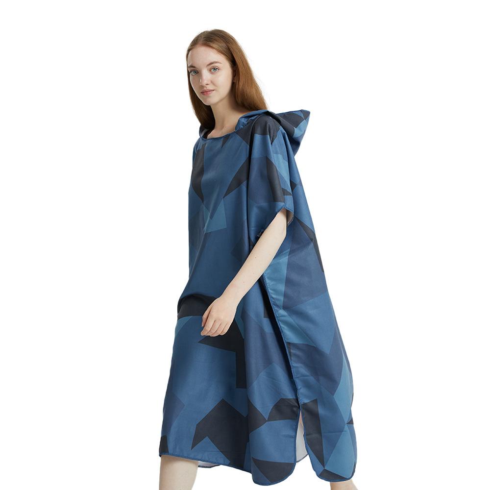 Surf Poncho Towel Poncho Quick-Dry Towel Hoodie Microfiber Beach Robe Changing Poncho Swim Towel Beach Poncho For Adults