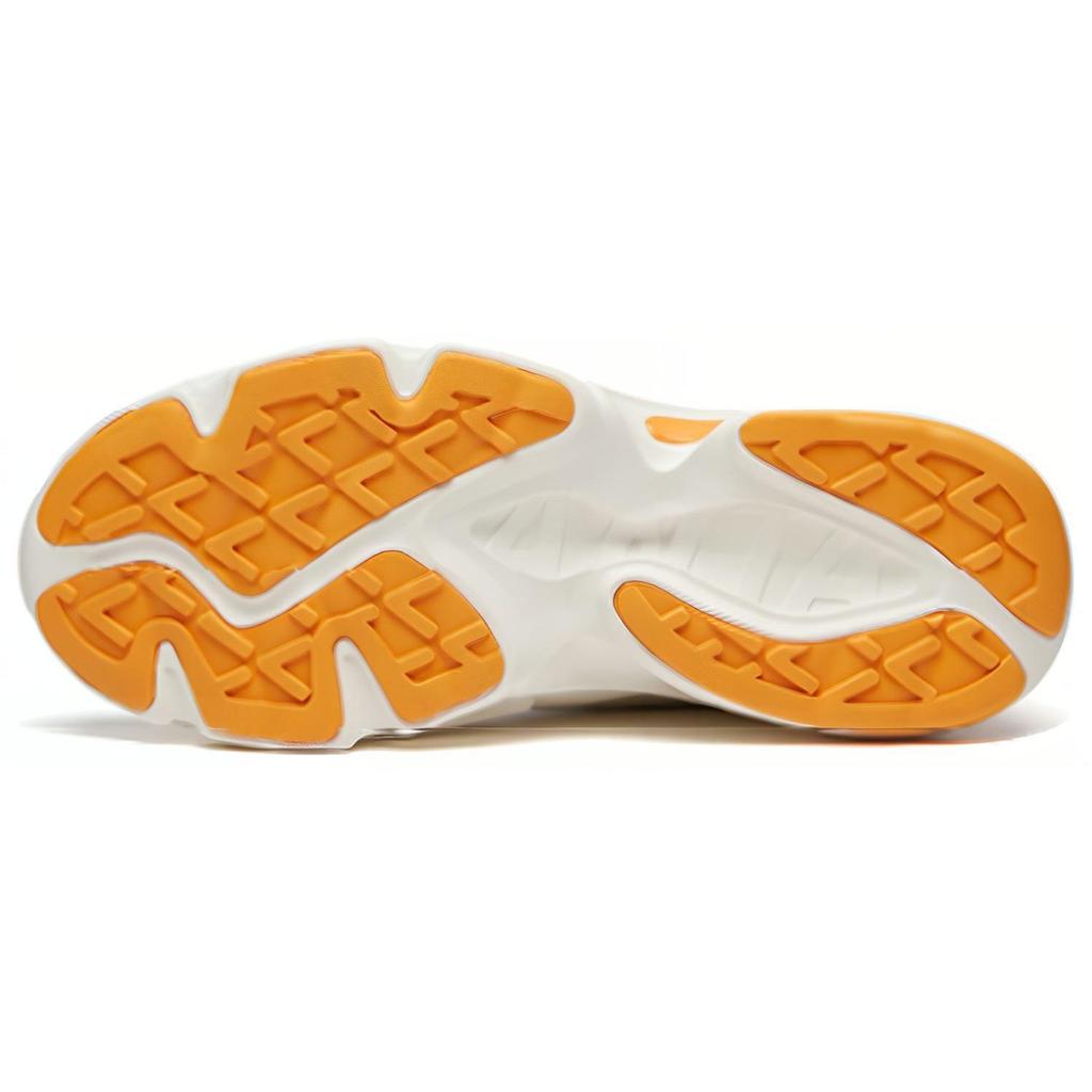 Anta Color Block Retro Shock Absorbing Non-Slip Wear-Resistant Low-Top Running Shoes Men sneaker White Orange Blue 112018881-1