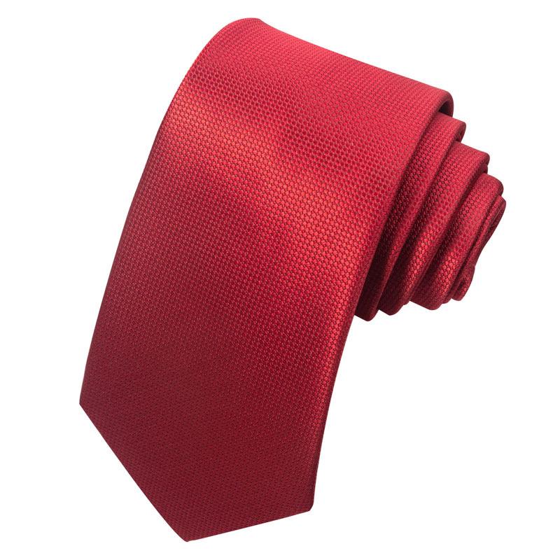 2026 Premium Men's Solid Color Jacquard Tie - New Style, Hand-Tied, Hot-Selling Business Accessory