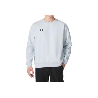 Under Armour Logo Pattern Round Neck Pullover Sports Long Sleeve Sweatshirt Unisex Sweatshirt Light-Blue 24600305-009