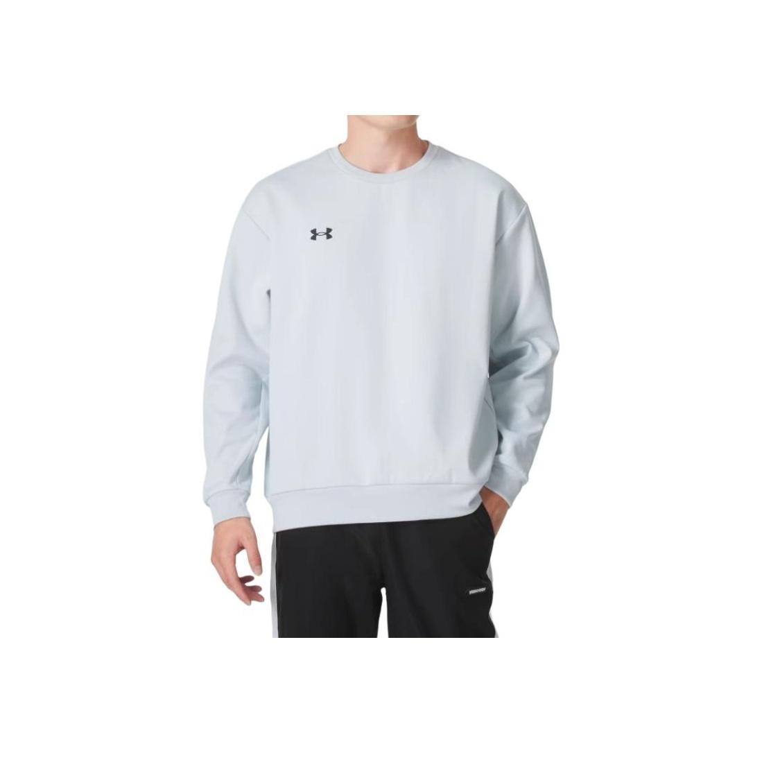 

Under Armour Спортивный свитер с круглым вырезом и логотипом, длинный рукав, унисекс, светло-голубой 24600305-009 S