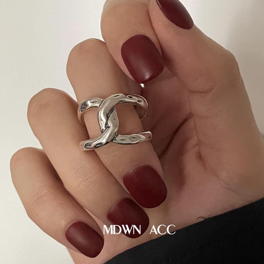 Vintage Multicolor Patchwork Heart Cross Ring: Women s Fashionable Open Index Finger Ring Adjustable Open Size