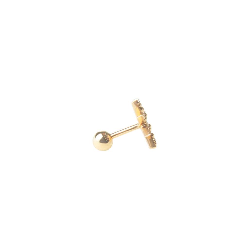 Mezmic Fairy Sunflower Cognac Diamond Single Piercing