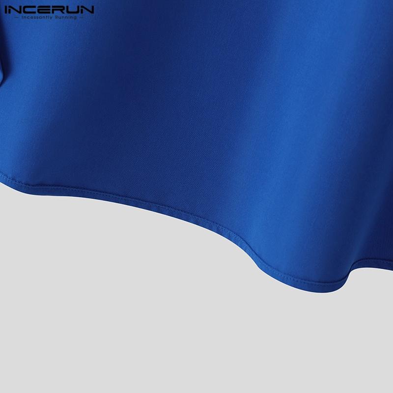 INCERUN Pánské kalhoty s vysokým pasem na zip, s nepravidelnými vrstvami, patchworkové, párty kalhoty, šortky, culottes