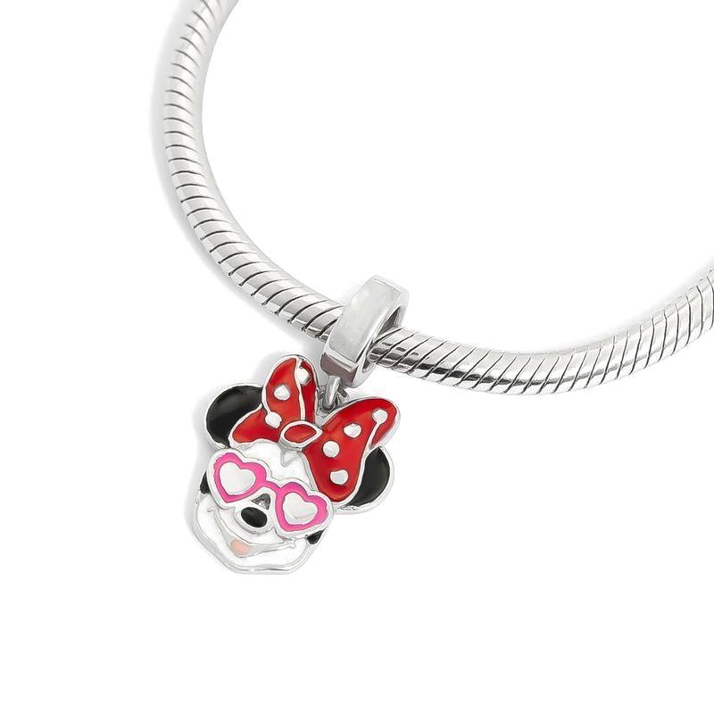 New Copper Miniso Mickey Mom Minnie Clip Stitch Designer Charms Bead Fit Authentic Bracelets Charm DIY Craft Women Jewelry