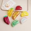 Creative Fruit Lemon Scratch Clip Acrylic Hair Accessories Hair Scratch Back Head Hairpin Shark Clip