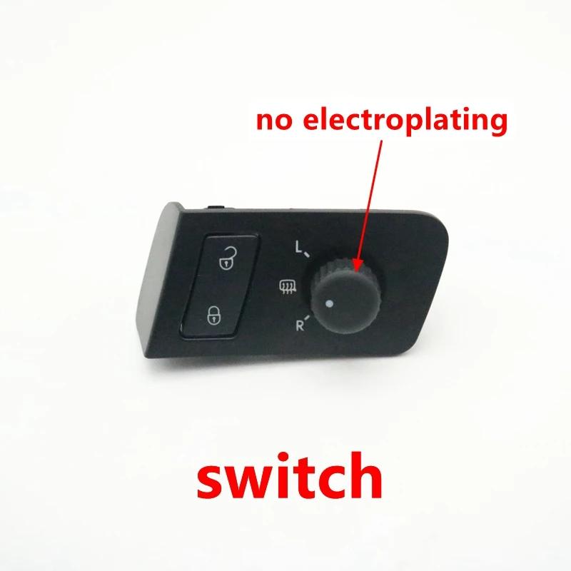 

Car ide Door Handle with Safety Lock Swith and Rearview Mirror Control Knob Switch For Volkswagen VW Touran 2005-2012 switch 1