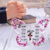 Vintage Acrylic Sign, Inspirational Christian Butterfly Acrylic Plaque - 'You Are Enough, Strong, Never Alone' with Scripture Verses & Floral Design 
